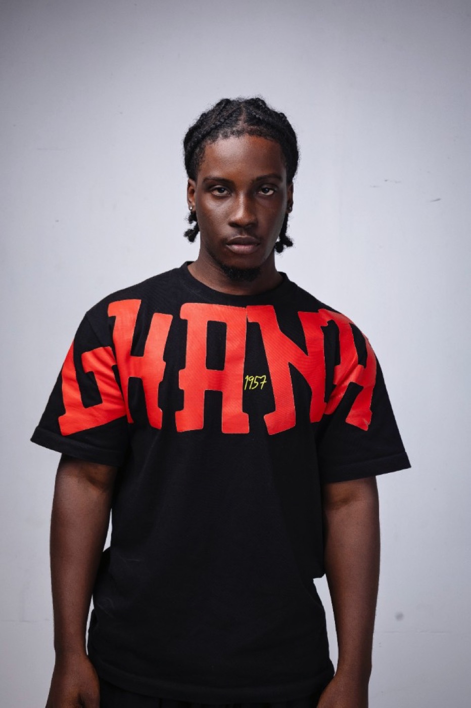 Ghana 1957 bold print tee
